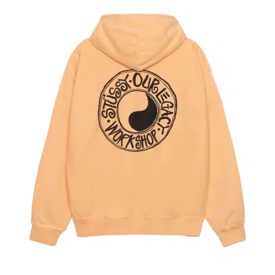 Pre-owned Stussy X Our Legacy Work Shop Buana Hoodie 'peach' | Yellow | Men's Size M