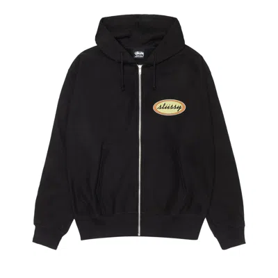 Pre-owned Stussy X Our Legacy Work Shop Oval Zip Hoodie 'black' | Men's Size Xl