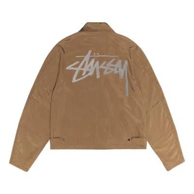 Stussy X Our Legacy Work Shop Pararescue Jacket 'muddy Mustard Tech Canvas' In Brown