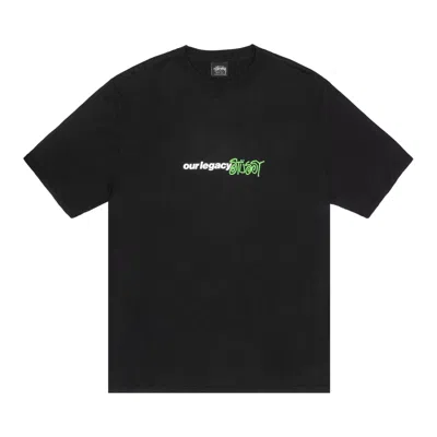 Pre-owned Stussy X Our Legacy Work Shop Sport Pigment Dyed Tee 'black'