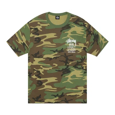 Pre-owned Stussy X Our Legacy Work Shop Surfman Tee Pigment Dyed 'camo' | Green | Men's Size M