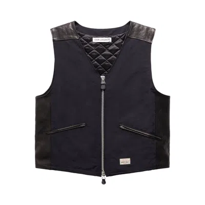 Pre-owned Stussy X Our Legacy Work Shop Vest 'black Nylon Cordura' | Men's Size M