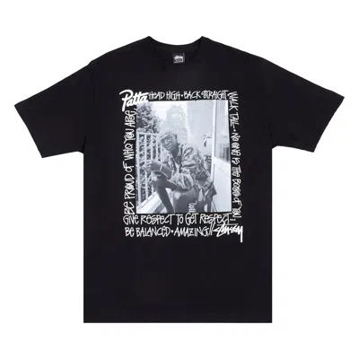 Pre-owned Stussy X Patta Respect Tee 'black' | Men's Size L