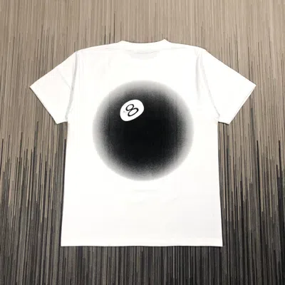 Pre-owned Stussy X Vintage Stussy 8-ball Fade Tee In White