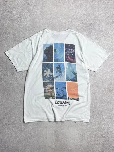 Pre-owned Stussy X Vintage Stussy Fresh Gear Boxy T-shirt M In White