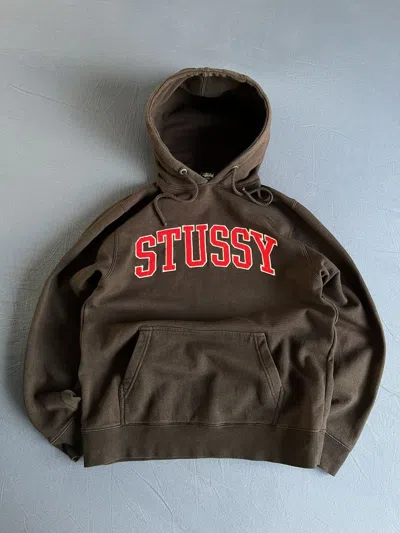 Pre-owned Stussy X Vintage Stussy Hoodie In Black
