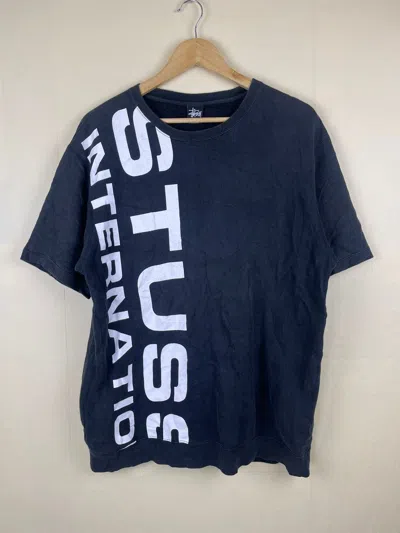 Pre-owned Stussy X Vintage Stussy International Japan Short Sleeve Tshirt In Black