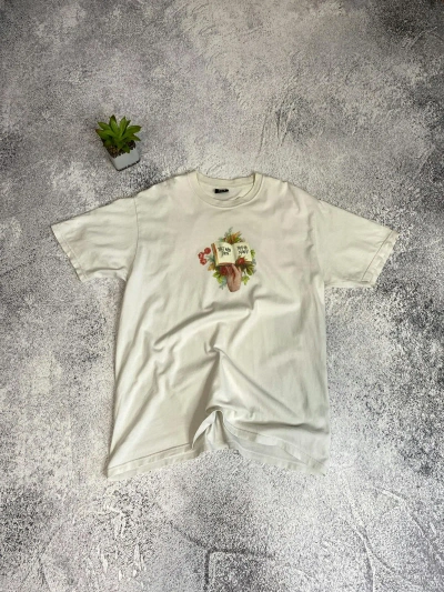 Pre-owned Stussy X Vintage Stussy Logo Oversized Tee Shirt In White