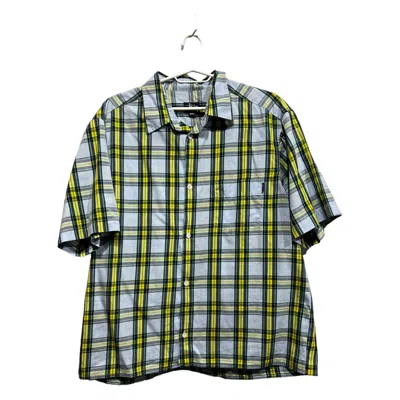Pre-owned Stussy X Vintage Stussy Shirts Button Up Vintage Checked Made In Usa In Blue