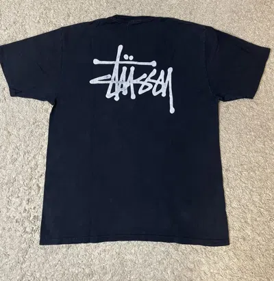 Pre-owned Stussy X Vintage Stussy Vintage Big Logo T Shirt In Black
