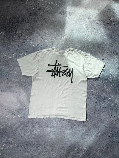 Pre-owned Stussy Y2k  T Shirt Graphic Print Rap In White