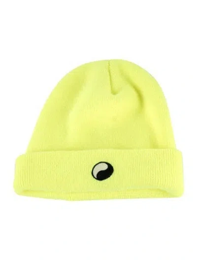 Pre-owned Stussy Yellow Acrylic Beanie