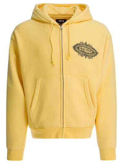 Stussy Yellow Cotton Blend Sweatshirt