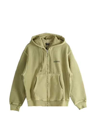 Stussy Jumbo Pig Dyed Kapuzenjacke In Green