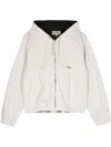 STUSSY ZIP-UP CANVAS HOODED JACKET