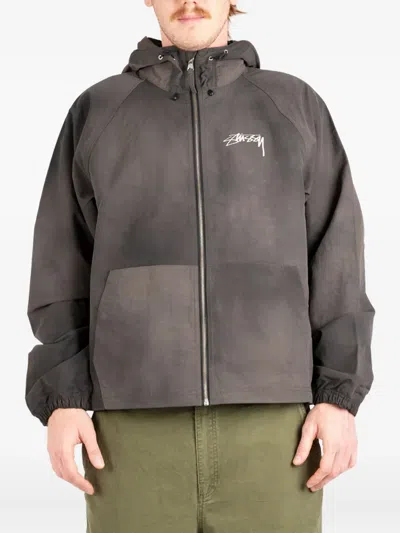 Stussy Zip-up Padded Jacket In Black