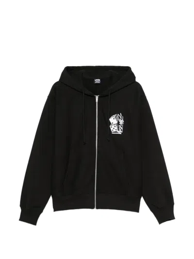Stussy Built To Last Zip Hood Uomo Nera Sweatshirt In Black