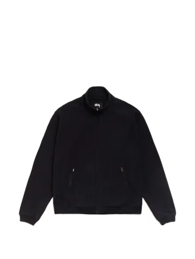 Stussy Zip-up Track Jacket In Black