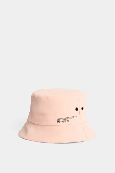 Stutterheim Beckholmen Matte Bucket Hat In Pale Pink