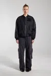 Stutterheim Bredsand Bomber Jacket In Black