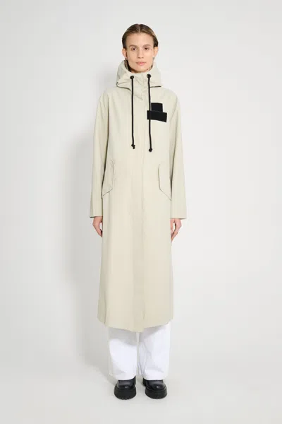 Stutterheim Chatham Matte Raincoat In Gray