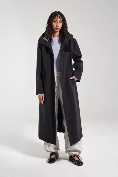 Stutterheim Chetham Matte Raincoat In Black