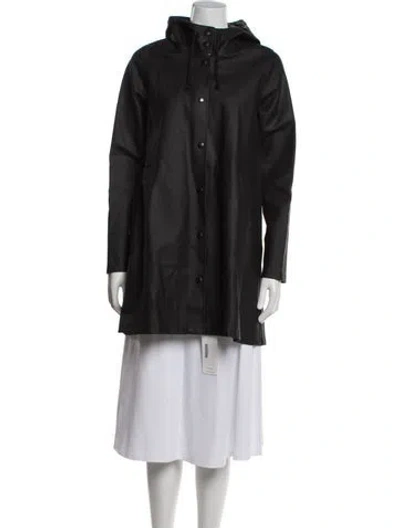 Pre-owned Stutterheim Coat In Black