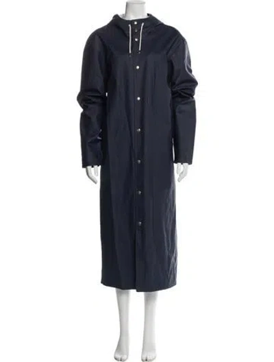 Pre-owned Stutterheim Coat In Blue