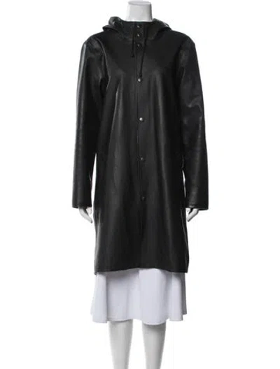 Pre-owned Stutterheim Coat In Blue