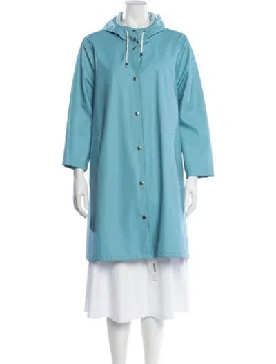 Pre-owned Stutterheim Coat In Blue