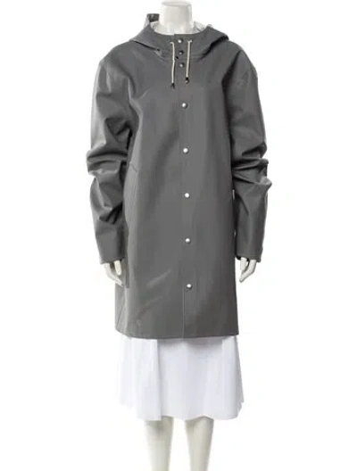 Pre-owned Stutterheim Coat In Gray