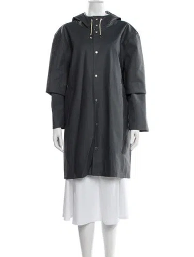 Pre-owned Stutterheim Coat In Gray