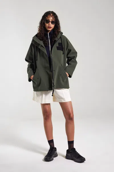 Stutterheim Faversham Matte Raincoat In Green