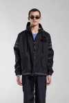 Stutterheim Forsa Full Zip Hooded Jacket In Black