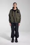 Stutterheim Forsa Full Zip Hooded Jacket In Green