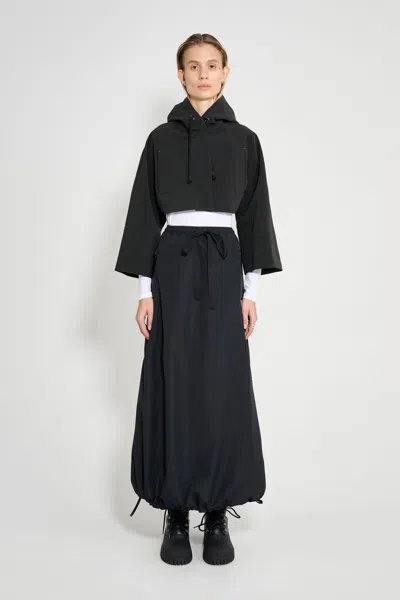 Stutterheim Lilla Tre Cropped Raincoat In Black