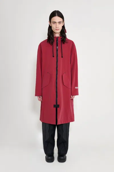 Stutterheim Martins Parka In Burgundy