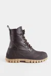 Stutterheim Patrol Boot Leather In Black
