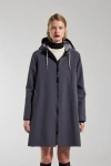 Stutterheim Mosebacke Lightweight Zip Matte Raincoat In Metallic
