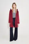 Stutterheim Mosebacke Patch Raincoat In Red