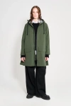 Stutterheim Mosebacke Patch Raincoat In Green