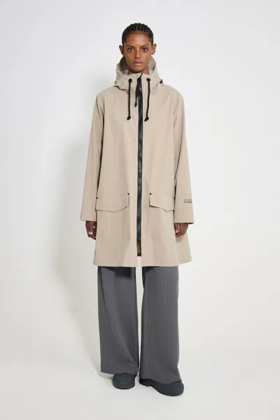 Stutterheim Mosebacke Patch Raincoat In Neutral