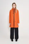 Stutterheim Mosebacke Patch Raincoat In Orange