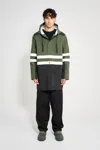 Stutterheim Nockeby Raincoat Black/green/whit