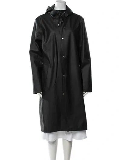 Pre-owned Stutterheim Pvc Coat In Black
