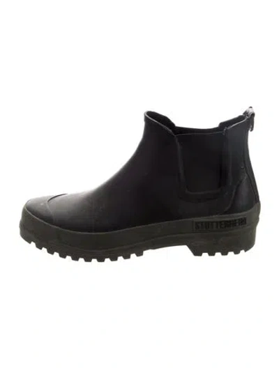 Pre-owned Stutterheim Rubber Rain Boots In Black