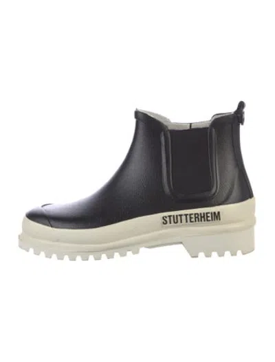 Pre-owned Stutterheim Rubber Rain Boots In Black