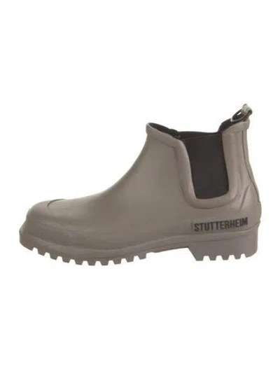 Pre-owned Stutterheim Rubber Rain Boots In Gray