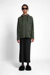 Stutterheim Sandviken Matte Zip In Green