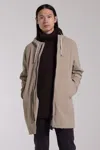 STUTTERHEIM STOCKHOLM LIGHTWEIGHT ZIP MATTE RAINCOAT